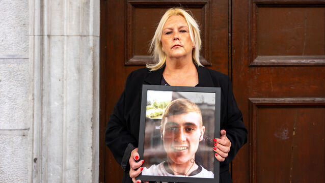 <p>Deirdre Crowley holds a photo of her son Jamie outside Cork Courthouse. Picture: Noel Sweeney.</p> <p>Deirdre Crowley holds a photo of her son Jamie outside Cork Courthouse. Picture: Noel Sweeney.</p>
