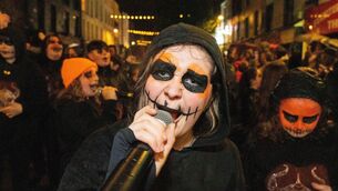 <p>Kabin Krew members in full flow at the Dragon of Shandon Parade as it passed North Main Street. Pictures: Noel Sweeney.</p> <p>Kabin Krew members in full flow at the Dragon of Shandon Parade as it passed North Main Street. Pictures: Noel Sweeney.</p>