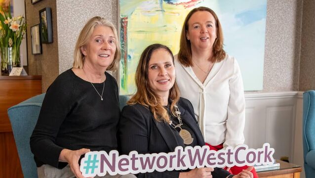 <p>Network Ireland West Cork President Anna Groniecka with Network Ireland Vice President Susan Collins Duggan, and Carol Barrett, owner/manager of Dunmore House Hotel, Clonakilty, where the Network Ireland West Cork Businesswoman of the Year Awards will be held on May 21.</p> <p>Network Ireland West Cork President Anna Groniecka with Network Ireland Vice President Susan Collins Duggan, and Carol Barrett, owner/manager of Dunmore House Hotel, Clonakilty, where the Network Ireland West Cork Businesswoman of the Year Awards will be held on May 21.</p>