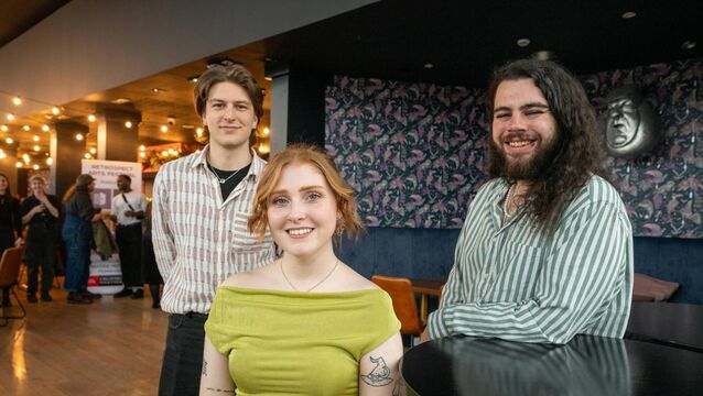 <p>Retrospect Arts Festival ambassadors Aron O'Connell, Aisling Knox, and Jack Kirby</p> <p>Retrospect Arts Festival ambassadors Aron O'Connell, Aisling Knox, and Jack Kirby</p>