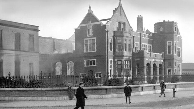 <p>The ruins of Cork's Carnegie Library following its destruction in December 1920. </p> <p>The ruins of Cork's Carnegie Library following its destruction in December 1920. </p>