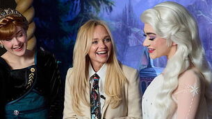 Warm reception for celebrities at new Disneyland park World of Frozen Warm reception for celebrities at new Disneyland park World of Frozen