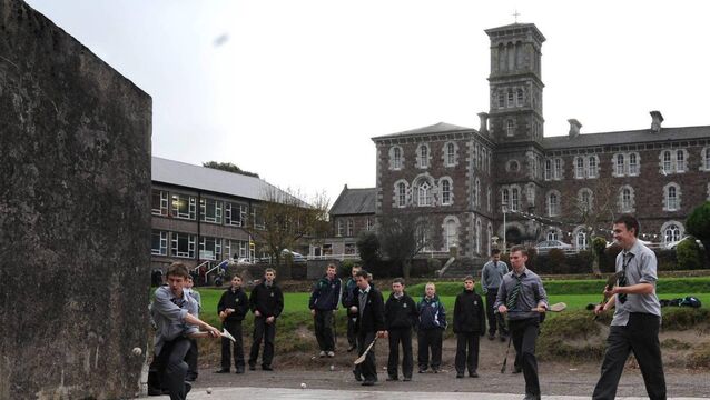 <p>Students playing hurling in the handball alley during their lunch break at St. Colman’s College, Fermoy, back in 2008, when it was celebrating its 150th anniversary. <span class="contextmenu emphasis CaptionCredit">Picture: Denis Minihane</span>
</p> <p>Students playing hurling in the handball alley during their lunch break at St. Colman’s College, Fermoy, back in 2008, when it was celebrating its 150th anniversary. <span class="contextmenu emphasis CaptionCredit">Picture: Denis Minihane</span>
</p>