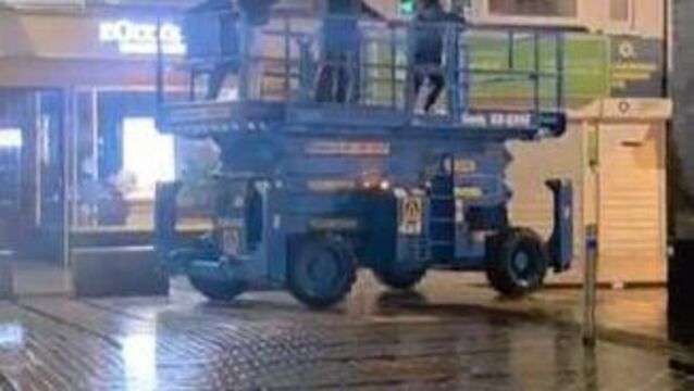 <p>The escapade was videoed and widely shared on social media.</p> <p>The escapade was videoed and widely shared on social media.</p>