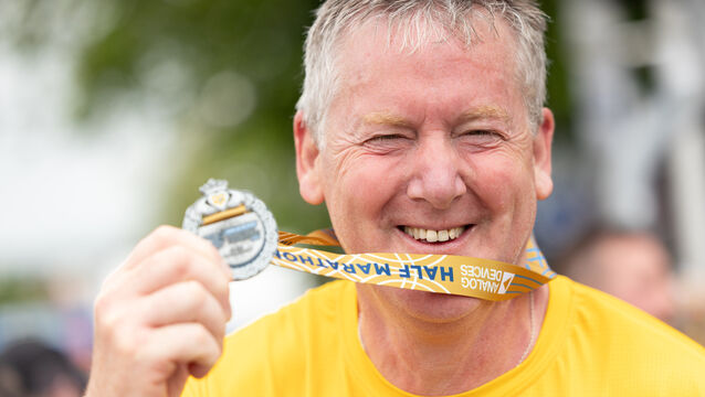 <p>Father of Ellen Cassidy Tom Cassidy, after completing the half marathon at the Cork City Marathon. Picture: Darragh Kane</p> <p>Father of Ellen Cassidy Tom Cassidy, after completing the half marathon at the Cork City Marathon. Picture: Darragh Kane</p>
