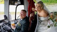 ECHO FEATURES Wedding of the Week Rachel and Conor 3.jpeg Cork bride: 'Getting on a bus in a wedding dress was just so cool'
