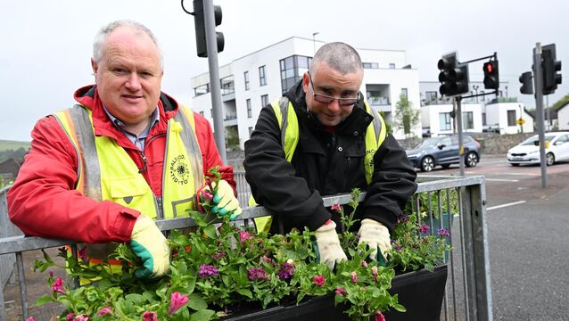 <p>Dan O’Riordan, who has spent more than 17 years volunteering with Ballincollig Tidy Towns, with Fearghal Monahan tending to floral boxes at West End, Ballincollig. Picture: Larry Cummins</p> <p>Dan O’Riordan, who has spent more than 17 years volunteering with Ballincollig Tidy Towns, with Fearghal Monahan tending to floral boxes at West End, Ballincollig. Picture: Larry Cummins</p>
