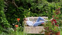 iStock-1323715975.jpg Gardening - Woman enjoy relaxing in the garden