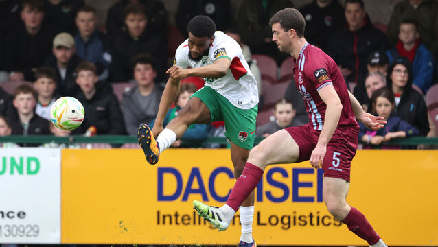 <p> Hans Mpongo, Cork City, Brendan Frahill, Cobh Ramblers. SSE Airtricity Men's First Division 2026, Cork City FC V's Cobh Ramblers FC, at Munster FA Turners Cross Stadium, Turners Cross, Cork.</p> <p> Hans Mpongo, Cork City, Brendan Frahill, Cobh Ramblers. SSE Airtricity Men's First Division 2026, Cork City FC V's Cobh Ramblers FC, at Munster FA Turners Cross Stadium, Turners Cross, Cork.</p>