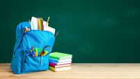 iStock-1254949422 (1).jpg School bag. Backpack with supplies for school