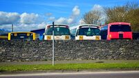 Buses.jpg Bus Eireann bus and school bus depot Skibbereen County Cork Ireland