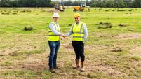 1. John Carty, CCO Greenvolt Next and James Goldsmith, CEO Volclub.jpg East Cork solar farm progressing with 20,000 panels planned for Barryscourt site