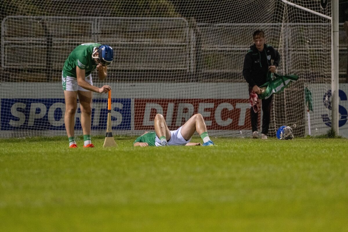 Disappointment at the full-time whistle for Killeagh. Picture: Chani Anderson Disappointment at the full-time whistle for Killeagh. Picture: Chani Anderson