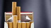 iStock-92172352.jpg An up close view of a package of several cigarettes