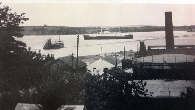 <p>The Innisfallen as she passed by the old Gas Company in Cobh around 1961/62. Joe Terry’s journey took place in October, 1960</p> <p>The Innisfallen as she passed by the old Gas Company in Cobh around 1961/62. Joe Terry’s journey took place in October, 1960</p>