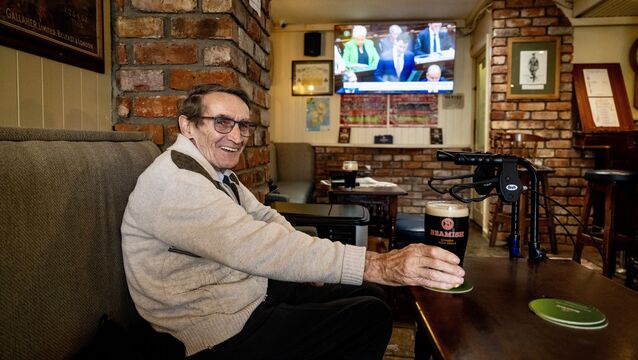 <p>John Doyle smiles after watching Budget 2027 at the Mountain Bar in Turner’s Cross. Picture: Chani Anderson</p> <p>John Doyle smiles after watching Budget 2027 at the Mountain Bar in Turner’s Cross. Picture: Chani Anderson</p>