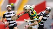 Cork Senior Hurling Championship Semi-Final Glen Rovers vs Midleton Eoin O'Leary is tackled by Cormac Walsh 4/10/2026