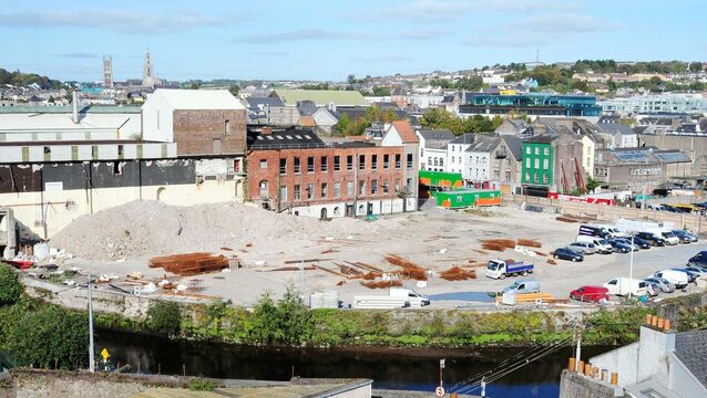 <p>In 2016, then taoiseach Enda Kenny turned the sod on the development, which at the time was on track to host concerts and conferences by 2018. Picture: Denis Minihane.</p> <p>In 2016, then taoiseach Enda Kenny turned the sod on the development, which at the time was on track to host concerts and conferences by 2018. Picture: Denis Minihane.</p>