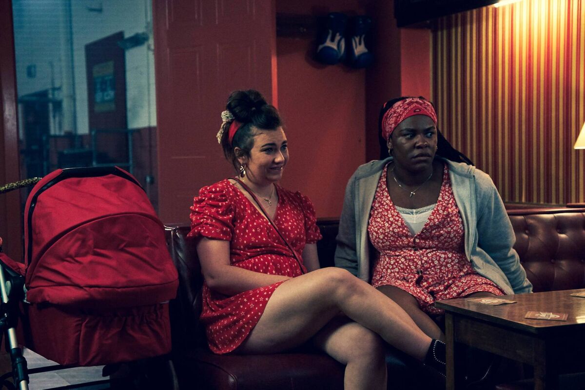 Jennifer Barry as Siobhán Walsh, Demi Isaac Oviawe as Linda Walsh in The Young Offenders. Jennifer Barry as Siobhán Walsh, Demi Isaac Oviawe as Linda Walsh in The Young Offenders.