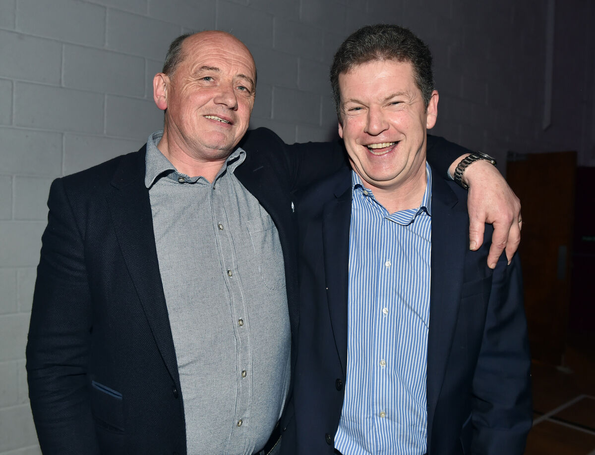 Niall Cahalane and Paul McGrath at the 'Night with Stars' for Bishopstown. Picture: Eddie O'Hare Niall Cahalane and Paul McGrath at the 'Night with Stars' for Bishopstown. Picture: Eddie O'Hare