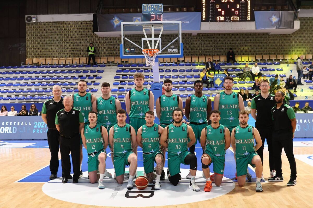 The Ireland basketball team that faced Kosovo. The Ireland basketball team that faced Kosovo.