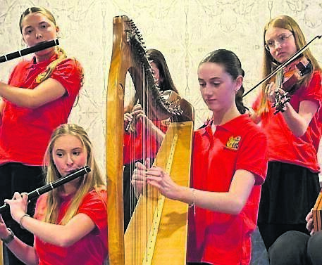 Michaela Flynn Farrell, Siún Morrissey, Yvonne Ahern, Aoife Ní Nuanáin, and Daisy Hackett, who all took part in U15 Grúpa Cheoil at the County Fleadh Cheoil held in Douglas recently. Michaela Flynn Farrell, Siún Morrissey, Yvonne Ahern, Aoife Ní Nuanáin, and Daisy Hackett, who all took part in U15 Grúpa Cheoil at the County Fleadh Cheoil held in Douglas recently.