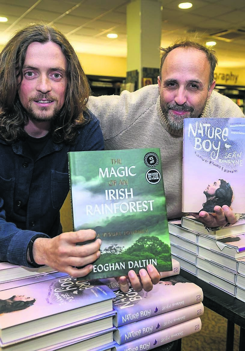 Seán Ronayne at the launch of his book, Nature Boy, at Waterstones, Cork, with fellow Cork nature-lover Eoghan Daltun, author of The Magic Of An Irish Rainforest Seán Ronayne at the launch of his book, Nature Boy, at Waterstones, Cork, with fellow Cork nature-lover Eoghan Daltun, author of The Magic Of An Irish Rainforest