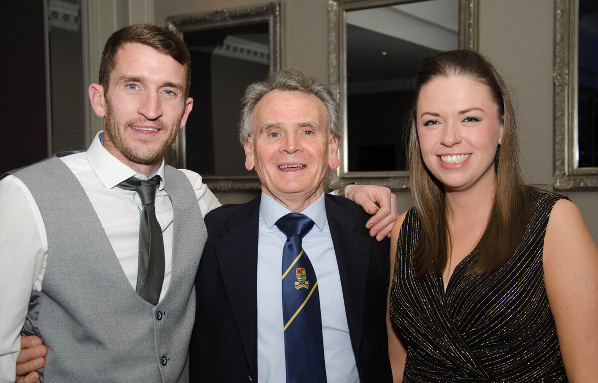 Club Chairman Willie Walsh, centre, pictured with Glenn Bruton and Elaine Curtin at the recent Carrigaline soccer club dinner in the Carrigaline Court Hotel. Picture: Howard Crowdy Club Chairman Willie Walsh, centre, pictured with Glenn Bruton and Elaine Curtin at the recent Carrigaline soccer club dinner in the Carrigaline Court Hotel. Picture: Howard Crowdy