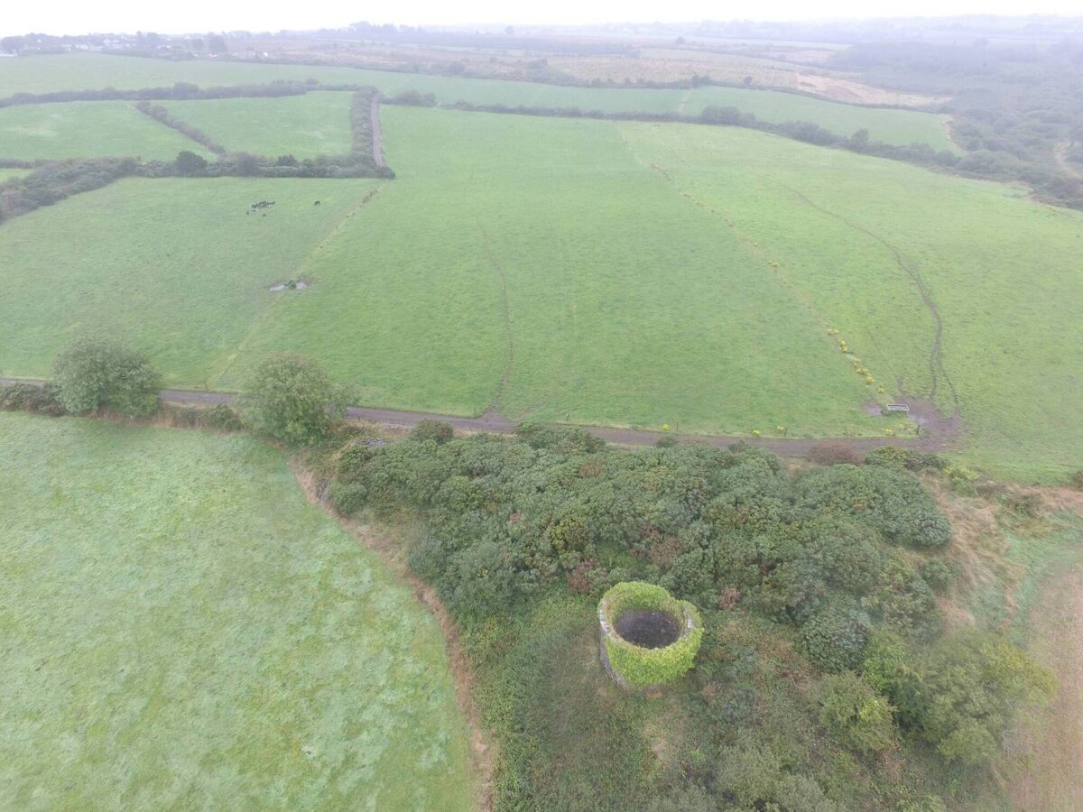 An exposed ventilation shaft at the Goggins Hill Tunnel An exposed ventilation shaft at the Goggins Hill Tunnel