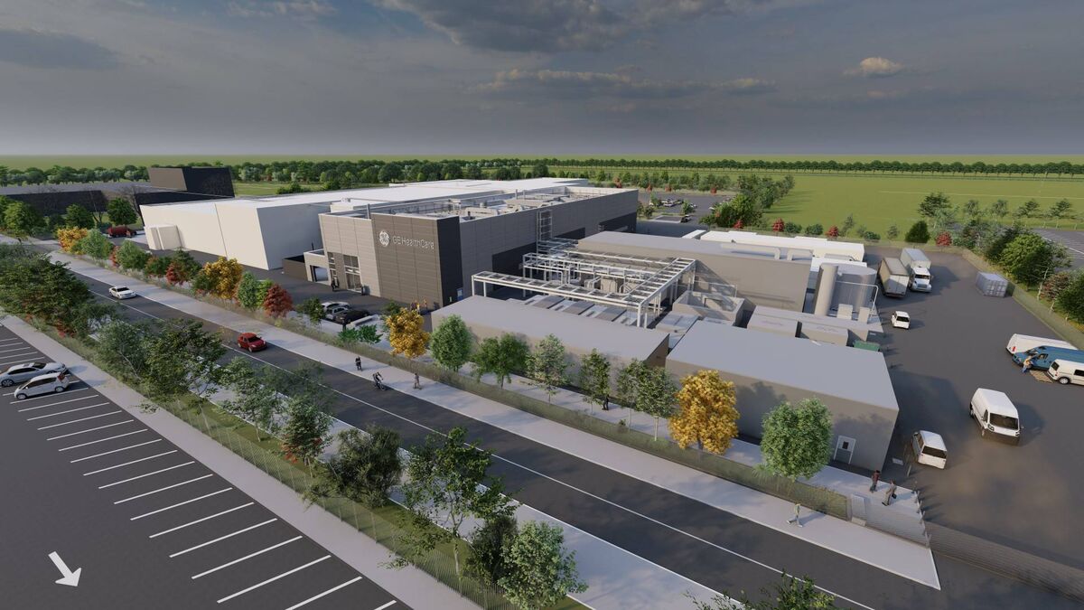 Global medical technology company GE HealthCare has today announced a €132m investment to expand its Carrigtwohill site. Image shows a CGI of the new state-of-the-art facility. Global medical technology company GE HealthCare has today announced a €132m investment to expand its Carrigtwohill site. Image shows a CGI of the new state-of-the-art facility.