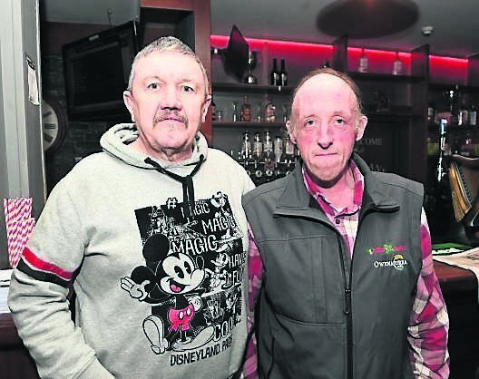 Mike Nagle, Kinsale, and Dave Cotter, Blackpool, at Quinlan’s Bar, Blackpool. Picture: Larry Cummins
Mike Nagle, Kinsale, and Dave Cotter, Blackpool, at Quinlan’s Bar, Blackpool. Picture: Larry Cummins