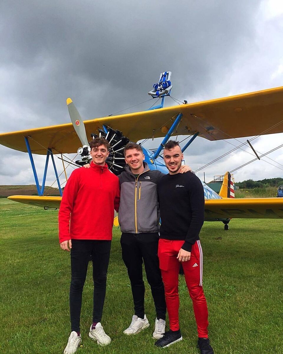 Rodni with Ronan Collins and Cian O’Reilly. Rodni with Ronan Collins and Cian O’Reilly.