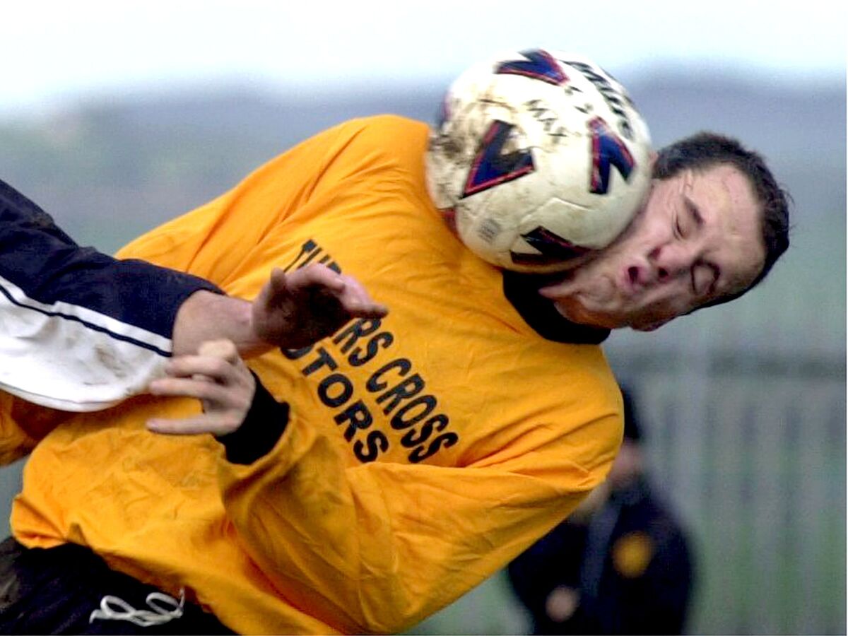 Cobh Wanderers' Robert O'Keeffe gets the full force of the ball in a 2001 game against Temple United, a picture for which Eddie O'Hare won the Press Photographers Sports Picture of The Year. Cobh Wanderers' Robert O'Keeffe gets the full force of the ball in a 2001 game against Temple United, a picture for which Eddie O'Hare won the Press Photographers Sports Picture of The Year.