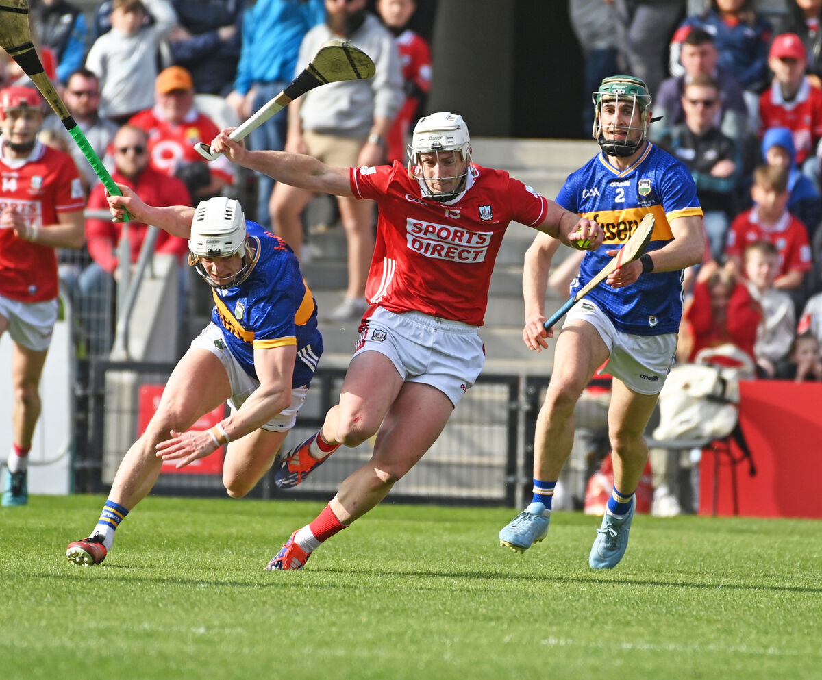Cork's Patrick Horgan getting away from Tipperary pair Joe Caesar and Robert Doyle during the Allianz HL Division 1A final at SuperValu Páirc Uí Chaoimh earlier this month. Picture: Eddie O'Hare Cork's Patrick Horgan getting away from Tipperary pair Joe Caesar and Robert Doyle during the Allianz HL Division 1A final at SuperValu Páirc Uí Chaoimh earlier this month. Picture: Eddie O'Hare