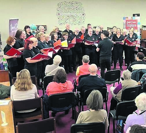 Community choir ‘Voices of Cork’ performing as part of Culture Night at Mayfield Library. Community choir ‘Voices of Cork’ performing as part of Culture Night at Mayfield Library.