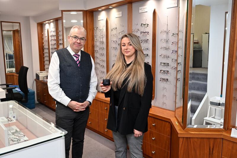 John Daly Opticians with their new audiology services. Practice manager Patrick O'Kane with Audiologist Jillian Moynihan.  John Daly Opticians with their new audiology services. Practice manager Patrick O'Kane with Audiologist Jillian Moynihan.