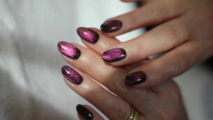 <p>Velvet style manicures are trending for Christmas 2025. Picture: Jo Whittle/PA </p> <p>Velvet style manicures are trending for Christmas 2025. Picture: Jo Whittle/PA </p>